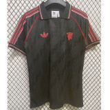 24-25 Man Utd Black Special Retro Edition Fans Soccer Jersey
