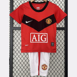 2009-2010 Man Utd Home Kids Retro Soccer Jersey