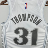 24-25 Dallas Mavericks THOMPSON #31 White City Edition Top Quality Hot Pressing NBA Jersey