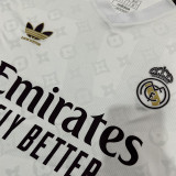 24-25 RMA White Joint Edition Fans Soccer Jersey *紫边