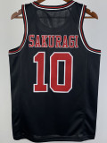 2023 SHOHOKU SAKURAGI #10 Black Top Quality Hot Pressing NBA Jersey
