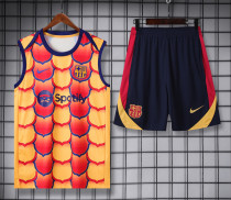 24-25 BAR Red-Yellow Tank top and shorts suit