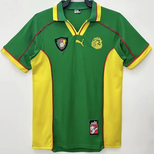 1998 Cameroon Home Retro Soccer Jersey