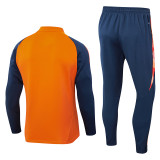 24-25 Man Utd Orange Half Pull Tracksuit (半拉链)