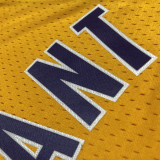 2009 LAKERS BRYANT #24 Yellow Retro Top Quality Hot Pressing NBA Jersey