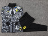 24-25 Brazil Black Jacket Tracksuit #A808(喷墨)