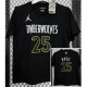 T181 Timberwolves ROSE #25 Black High Quality Casual T-Shirt