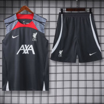 24-25 LIV Dark gray Tank top and shorts suit