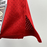 2016-2017 BULLS WADE #3 Red Retro Top Quality Hot Pressing NBA Jersey(圆领）