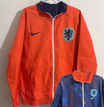24-25 Netherlands Orange & Blue Double Sided Windbreaker (双面风衣)
