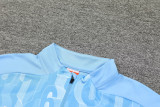 24-25 Man City Light blue Half Pull Tracksuit (半拉链)(印花)