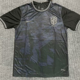22-23 Brazil Black Fans Soccer Jersey(前底纹-灰标)