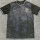 22-23 Brazil Black Fans Soccer Jersey(前底纹-灰标)