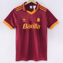 1992-1994 Roma Home Retro Soccer Jersey