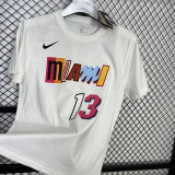 T148 HEAT ADEBAYO #13 White High Quality Casual T-Shirt