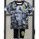 24-25 Brazil Black Grey Special Edition Kids Soccer Jersey *耶稣灰黑