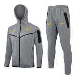 24-25 France Grey Hoodie Jacket Tracksuit #F574