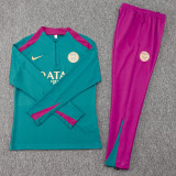 24-25 PSG Dark green Half Pull Tracksuit (半拉链)