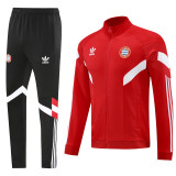 24-25 Bayern Red Jacket Tracksuit #06