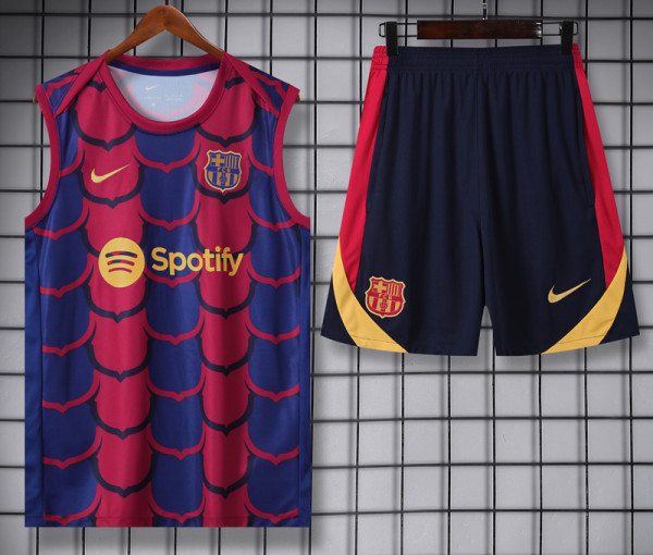 24-25 BAR Red-Blue Tank top and shorts suit