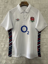 24-25 England White Polo Rugby Jersey (有领)