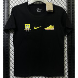 T124 NK Black High Quality Casual T-Shirt #海绵宝宝