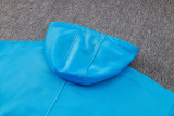 24-25 Brazil Lake blue Hoodie Jacket Tracksuit #F560
