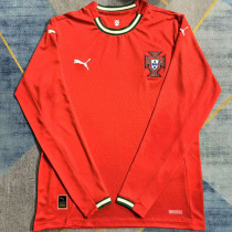 25-26 Portugal Home Long Sleeve Soccer Jersey (长袖) *PM
