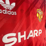 1986-1988 Man Utd Home Retro Soccer Jersey