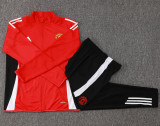 24-25 Man Utd Red Jacket Tracksuit #A794