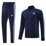 2024 AD Royal Blue Jacket Tracksuit #AJ19
