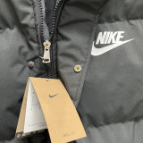 24-25 MF3 NK Black Hooded Cotton Coat #棉衣