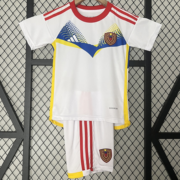 24-25 Venezuela Away Kids Soccer Jersey