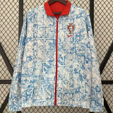 24-25 Portugal Red & Blue Double Sided Windbreaker (双面风衣)