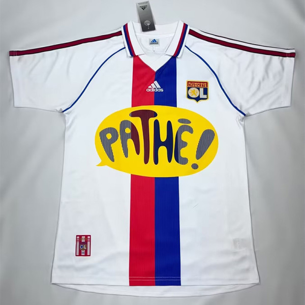 2000-2001 Lyon Home White Retro Soccer Jersey