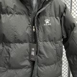 24-25 MF7 KELME Black Hooded Cotton Coat #棉衣