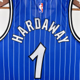 2018-2019 Magic HARDAWAY #1 Blue Retro Top Quality Hot Pressing NBA Jersey (条纹)