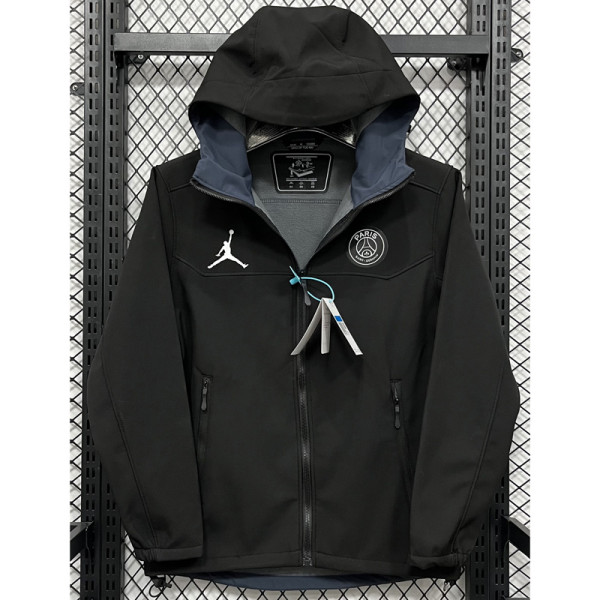 24-25 PSG Jordan Black Outdoor Jackets #RK901冲锋衣