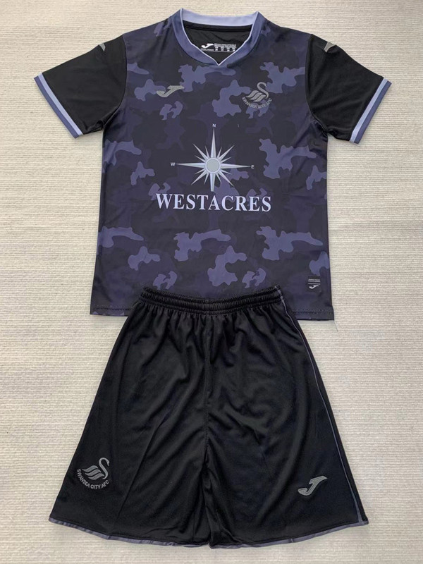 24-25 Swansea City Away Kids Soccer Jersey