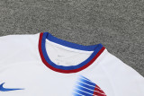 24-25 BAR White Training Short Suit