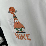 T128 White High Quality Casual T-Shirt *派大星