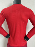 24-25 Portugal Home Long Sleeve Player Version Soccer Jersey (长袖球员)