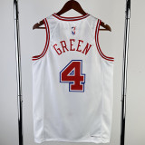 23-24 ROCKETS GREEN #4 White City Edition Home Top Quality Hot Pressing NBA Jersey
