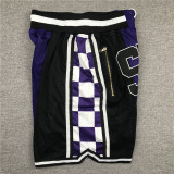 Kings SWISH Purple City Edition Top Quality NBA Pocket Pants #国王队