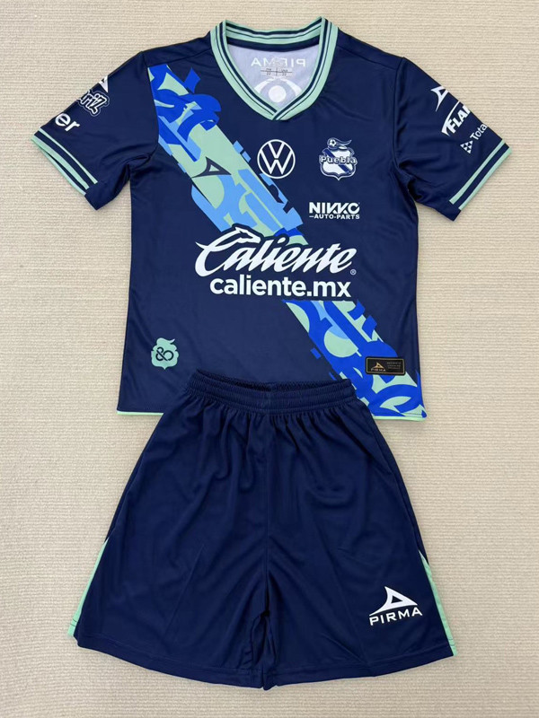 24-25 Puebla FC Away Kids Soccer Jersey