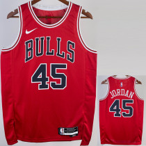22-23 BULLS JORDAN #45 Red Top Quality Hot Pressing NBA Jersey