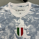 24-25 Italy Grey White Special Edition Fans Soccer Jersey