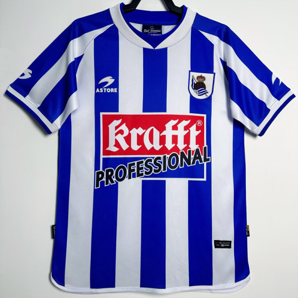 2002-2003 Real Sociedad Home Retro Soccer Jersey