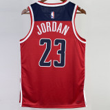 22-23 Wizards JORDAN #23 Red Top Quality Hot Pressing NBA Jersey