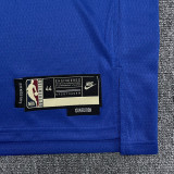 Warriors CURRY #30 Blue 75th Anniversary Retro NBA Jersey